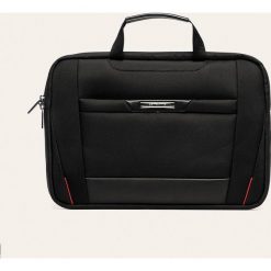 Samsonite - Torba. Czarne torby męskie skórzane Samsonite, bez wzorów, z poliesteru. Za 429,90 zł.