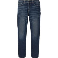 Dżinsy Regular Fit Straight bonprix ciemnoniebieski. Niebieskie jeansy męskie bonprix, m, bez wzorów, z jeansu. Za 79,99 zł.