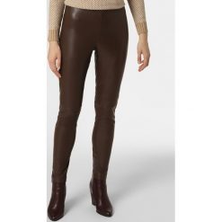 MAC - Spodnie damskie – Legging, brązowy. Pomarańczowe spodnie damskie MAC, ze skóry. Za 299,95 zł.