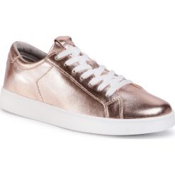 Sneakersy TAMARIS - 1-23691-34 Rose Metallic 952. Żółte półbuty damskie Tamaris, na co dzień, bez wzorów, ze skóry, bez obcasa, na płaskiej podeszwie, bez zapięcia. W wyprzedaży za 199,00 zł.