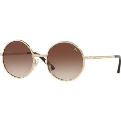 Vogue Eyewear - Okulary 0VO4085S. Żółte okulary przeciwsłoneczne damskie marki VOGUE Eyewear, okrągłe. W wyprzedaży za 459,90 zł.