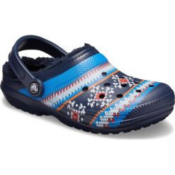 Crocs Buty Classic Printed Lined Clog Navy M10W12 (43-44). Niebieskie klapki męskie Crocs, bez wzorów, z tkaniny. Za 259,00 zł.