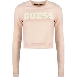 Guess Bluza. Bluzy damskie Guess, z aplikacjami, z tkaniny, z długim rękawem, długie, bez kaptura. Za 189,00 zł.