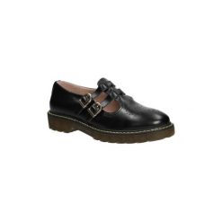 Derby Casu PÓŁBUTY MT8. Niebieskie derby damskie marki La Redoute Collections, w paski, z materiału, z okrągłym noskiem, na koturnie. Za 59,99 zł.