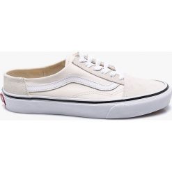 Vans - Tenisówki. Białe tenisówki damskie marki Vans, ze skóry, na sznurówki. W wyprzedaży za 299,90 zł.