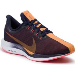 Buty NIKE - Zoom Pegasus 35 Turbo AJ4115 486 Blackened Blue/Orange Peel. Niebieskie buty sportowe damskie Nike, bez wzorów, z tworzywa sztucznego, sportowe, do biegania, nike zoom. W wyprzedaży za 649,00 zł.