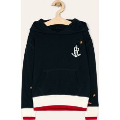 Polo Ralph Lauren - Bluza dziecięca 128-176 cm. Niebieskie bluzy dziewczęce Polo Ralph Lauren, z aplikacjami, z bawełny, bez rękawów, z kapturem. Za 339,90 zł.