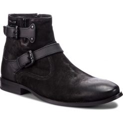 Kozaki KAZAR - Hylas 13256-03-N0 Black. Czarne glany męskie Kazar, z gumy, na klamry. Za 599,00 zł.