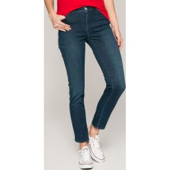 Trussardi Jeans - Jeansy 105. Niebieskie jeansy damskie rurki marki Trussardi Jeans, z bawełny. W wyprzedaży za 399,90 zł.