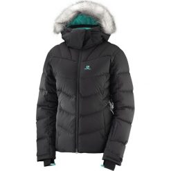 Salomon Damska kurtka puchowa Icetown Jkt W Black M. Czarne kurtki sportowe damskie Salomon, m, bez wzorów, z puchu, bez kaptura, trekkingowe. W wyprzedaży za 1279,00 zł.