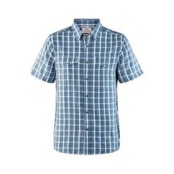 Fjällräven Abisko Cool Shirt SS, Wujek niebieski | 520 | XL. Niebieskie koszule męskie Fjällräven, xl, bez wzorów, z lyocellu, bez kołnierzyka, z krótkim rękawem. W wyprzedaży za 354,13 zł.