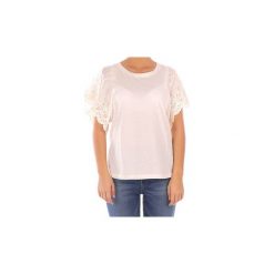 T-shirty z krótkim rękawem Twin Set 2082. Białe t-shirty damskie Twin Set, s, bez wzorów, bez kołnierzyka. Za 325,66 zł.