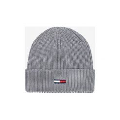 Tommy Hilfiger Czapka Szary. Szare czapki męskie TOMMY HILFIGER, bez wzorów, z bawełny. Za 125,95 zł.