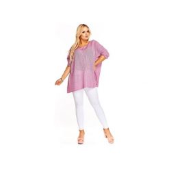 Oversiz'owy sweter. Pomarańczowe swetry damskie Bird, bez wzorów, bez rękawów, bez kaptura. Za 189,00 zł.