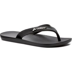 Japonki RIDER - Strike Ad 81666 Black 24050. Czarne klapki męskie Rider, bez wzorów, z tworzywa sztucznego. Za 64,99 zł.