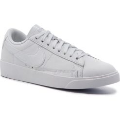 Buty NIKE - Blazer Low BQ0033 111 White/White/White. Białe buty sportowe damskie Nike, bez wzorów, ze skóry, sportowe. W wyprzedaży za 319,00 zł.
