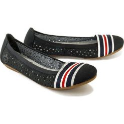 RIEKER 41455-14 blue, baleriny damskie. Niebieskie baleriny damskie Rieker, bez wzorów, bez obcasa. Za 189,90 zł.