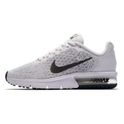 Nike Performance AIR MAX SEQUENT 2 Obuwie do biegania treningowe pure platinum/cool grey/black. Białe buty do biegania damskie marki Nike Performance, z materiału. Za 359,00 zł.