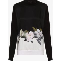 Ted Baker - Sweter damski z dodatkiem jedwabiu – Bellae, czarny. Czarne swetry damskie Ted Baker, bez wzorów, z satyny, eleganckie, bez rękawów, bez kaptura. Za 749,95 zł.