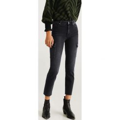 Mango - Jeansy Cargo. Szare jeansy damskie Mango. Za 139,90 zł.