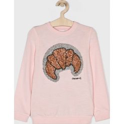 Name it - Bluza dziecięca 122-164 cm. Różowe bluzy dziewczęce Name it, z nadrukiem, z elastanu, bez rękawów, bez kaptura. W wyprzedaży za 59,90 zł.
