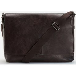 Torba na ramię - Brązowy. Pomarańczowe torby męskie na ramię Reserved, bez wzorów. Za 129,99 zł.