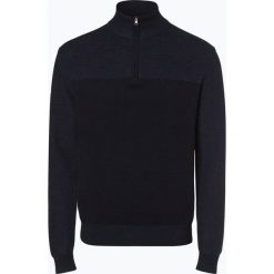 Nils Sundström - Sweter męski, niebieski. Niebieskie swetry klasyczne męskie marki Nils Sundström, m, klasyczne, z klasycznym kołnierzykiem. Za 179,95 zł.