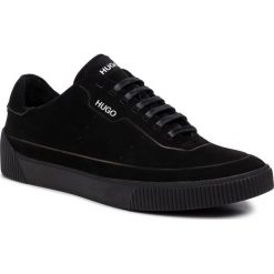 Sneakersy HUGO - Zero 50428604 10214613 01 Black 001. Czarne sneakersy męskie HUGO, na co dzień, bez wzorów, ze skóry, bez zapięcia. Za 749,00 zł.