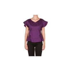 Bluzki Kaos Collezioni LP1MR009. Fioletowe bluzki damskie Kaos Collezioni, bez wzorów, bez kołnierzyka, bez rękawów. Za 236,68 zł.