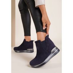 Granatowe Sneakersy Dhysriane. Niebieskie sneakersy damskie Renee. Za 149,99 zł.