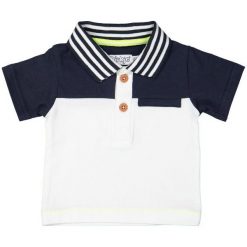 Dirkje Koszulka Polo Chłopięca 68 Biało-Niebieska. Niebieskie t-shirty chłopięce Dirkje, bez wzorów, bez rękawów. Za 49,00 zł.