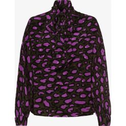 Essentiel Antwerp - Jedwabna bluzka damska – Tonashe, zielony. Zielone bluzki damskie Essentiel Antwerp, xs, z nadrukiem, z jedwabiu, bez kołnierzyka, bez rękawów. Za 699,95 zł.