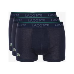 Lacoste 3-pack Bokserki Niebieski. Niebieskie bokserki męskie Lacoste, bez wzorów, z bawełny. Za 175,95 zł.