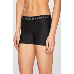 Under Armour - Szorty sportowe. Czarne spodenki sportowe damskie marki Under Armour, s, z elastanu, sportowe. Za 119,90 zł.