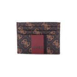 Portfele Guess SM2540POL25. Brązowe portfele męskie marki Guess, z aplikacjami. Za 180,11 zł.