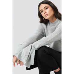 Rut&Circle Sweter z wiązaniami Vera - Grey. Szare golfy damskie Rut&Circle, z dzianiny. Za 121,95 zł.