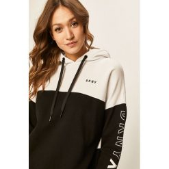 Dkny - Bluza. Białe bluzy damskie DKNY, s, z nadrukiem, z bawełny. Za 299,90 zł.