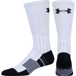 Bielizna męska: Under Armour Skarpety męskie Unrivaled Crew białe r. 36-41 (1312523-100)