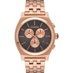 Biżuteria i zegarki męskie: Zegarek męski All Rose Gold Gunmetal Nixon Time Teller Chrono A9722046