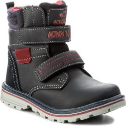 Buty zimowe chłopięce: Trapery ACTION BOY – CP40-6342Y Granatowy