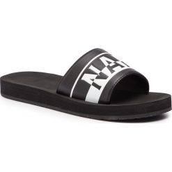 Klapki NAPAPIJRI - Ariel N0YJN6 Black/White K08. Czarne klapki damskie Napapijri, bez wzorów, ze skóry ekologicznej, bez obcasa. W wyprzedaży za 149,00 zł.
