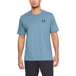 Under Armour Sportstyle Koszulka Niebieski. Niebieskie podkoszulki męskie Under Armour, l, bez wzorów, z bawełny, z krótkim rękawem. Za 119,95 zł.