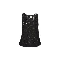 Topy na ramiączkach / T-shirty bez rękawów Stella Forest ADE007. Czarne bluzki damskie Stella Forest, bez wzorów, bez kołnierzyka. W wyprzedaży za 503,20 zł.