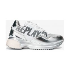 Replay Ingles Sneakers Biały Srebrny. Szare trampki i tenisówki damskie Replay, bez wzorów, z materiału, bez zapięcia. Za 498,95 zł.