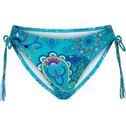 Stroje kąpielowe damskie: Figi bikini bonprix zielony wzorzysty