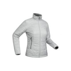 Kurtka trekkingowa Trek 100 damska. Brązowe kurtki damskie marki SOLOGNAC, xl, z materiału. Za 129,99 zł.