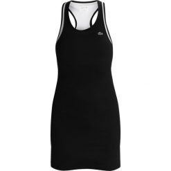 Lacoste Sport TENNIS DRESS Sukienka sportowa black/white. Czarne sukienki sportowe Lacoste Sport, z elastanu, sportowe. Za 509,00 zł.