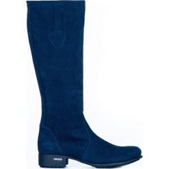 Kozaki - skóra naturalna - model 160 - kolor granat nubuk. Szare kozaki damskie Zapato, na co dzień, na zimę, z jeansu, eleganckie, przed kolano, na niskim obcasie, na płaskiej podeszwie, bez zapięcia. W wyprzedaży za 349,30 zł.