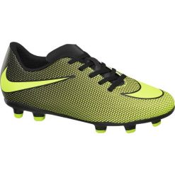 Buciki niemowlęce chłopięce: buty dziecięce piłkarskie JR Nike Bravata II FG NIKE czarne