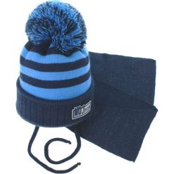 Czapka dziecięca z szalikiem CZ+S 035C. Szare czapeczki niemowlęce Proman. Za 46,59 zł.
